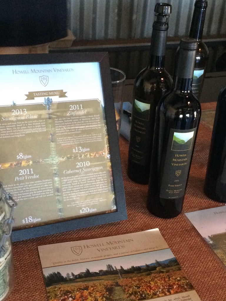 Wine Tasting of Howell Mountain Vineyard Wines 1