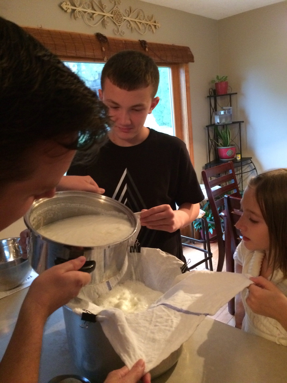 Making Goat Cheese with Lexi and Alex 6