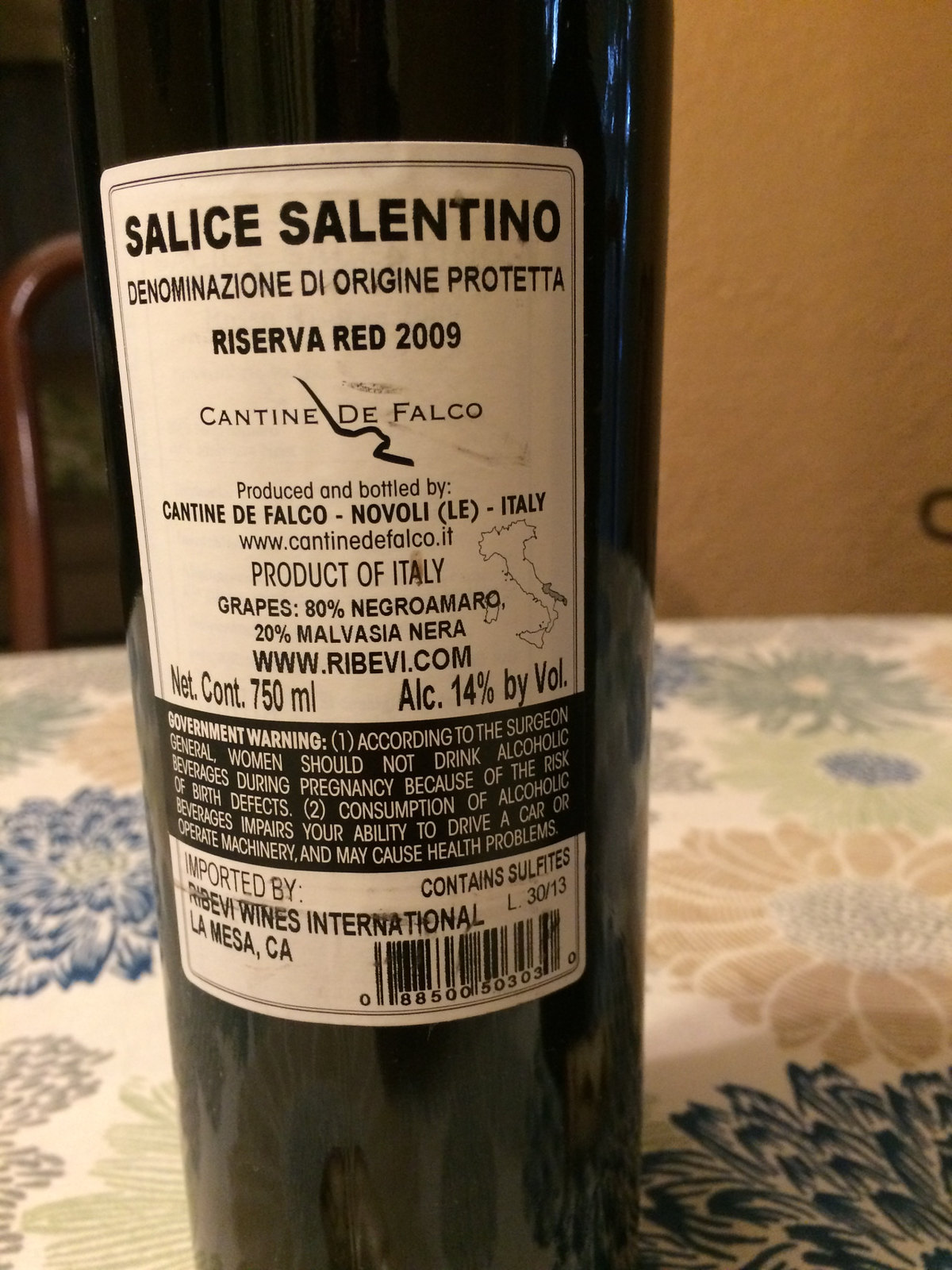 Salice Salentino Red Wine 4