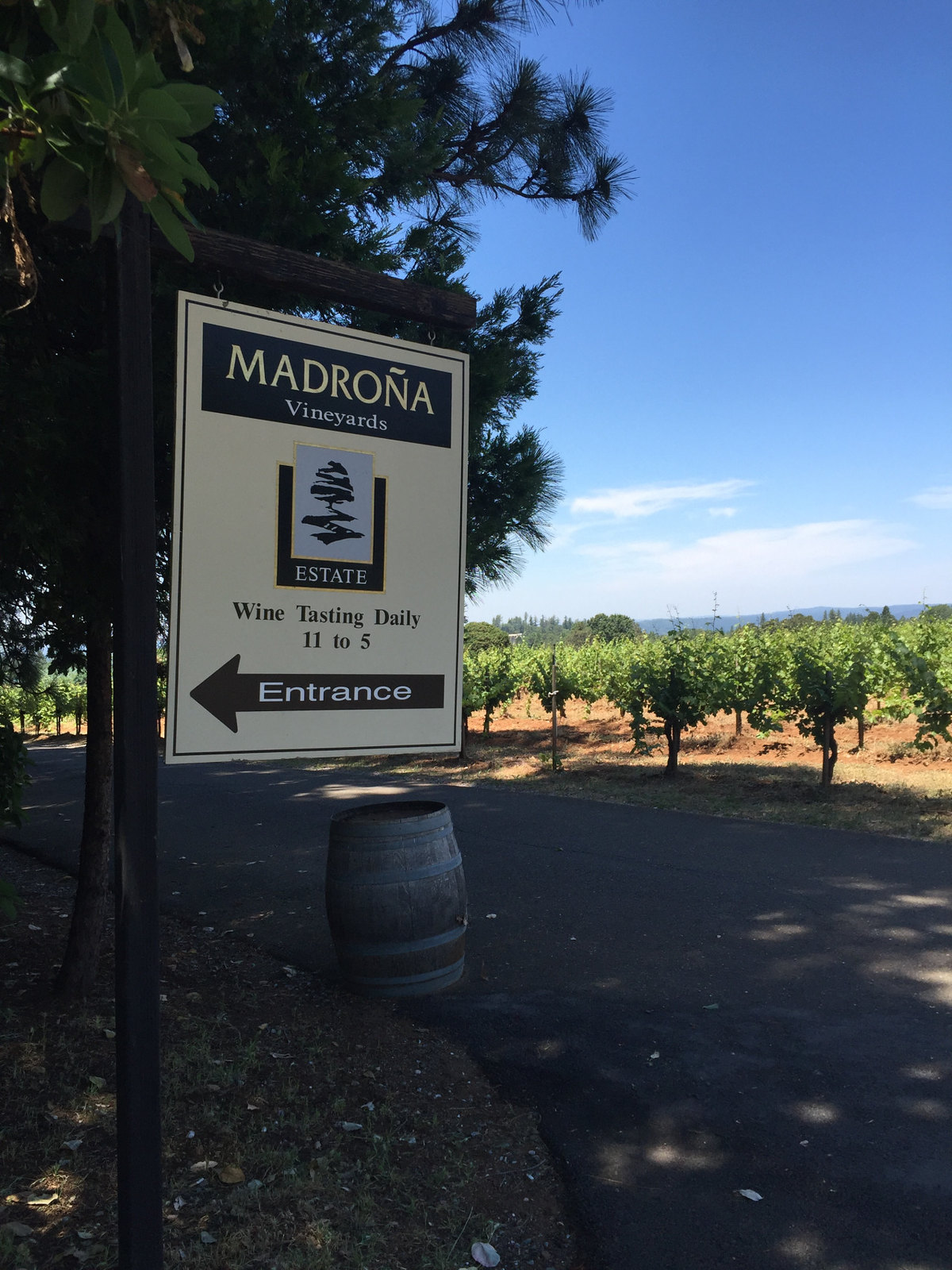 Madroña Vineyard Wine Tasting 1