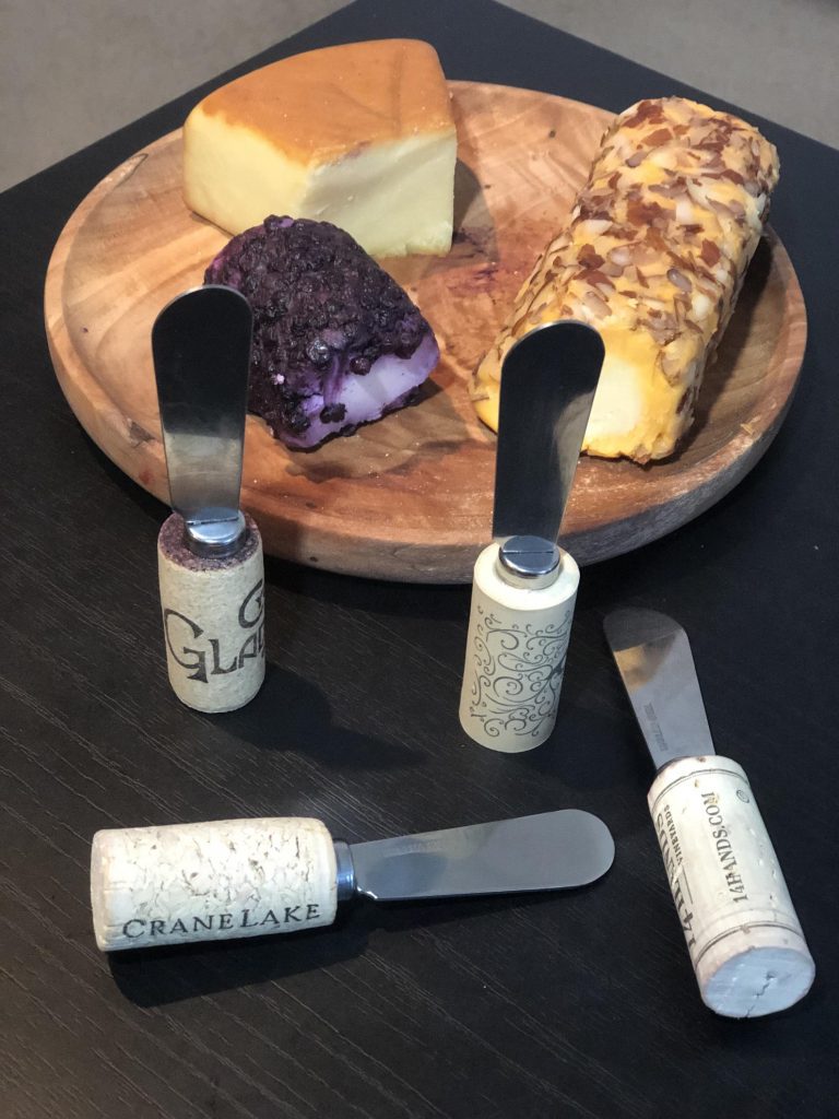 Wine Cork Cheese Spreader Knife
