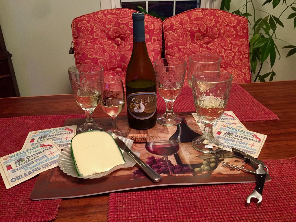 Steele Chardonnay and Yancey's Fancy Champagne Cheddar Cheese 1