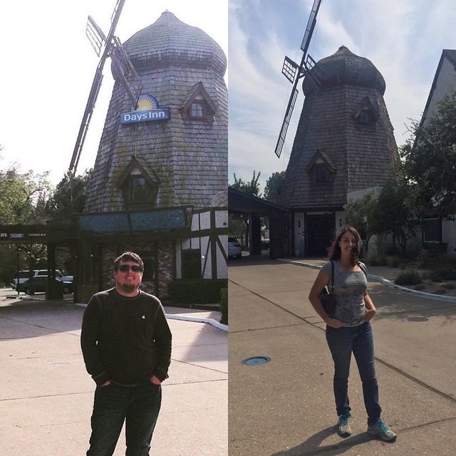 visiting the Windmill Inn, Buellton, CA