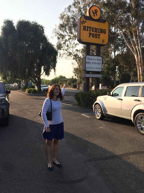 Maria arrives at the Hitching Post 2, Buellton, CA