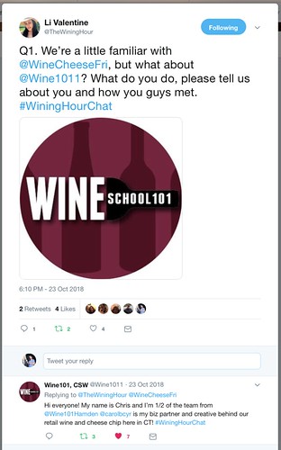 Wining Hour Chat with Wine101Hamden Question 1