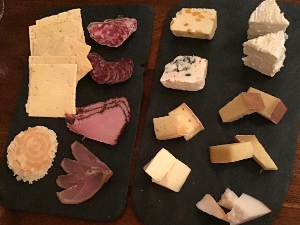 cheese and charcuterie at The Welsh Rabbit Cheese Bistro, Fort Collins, CO