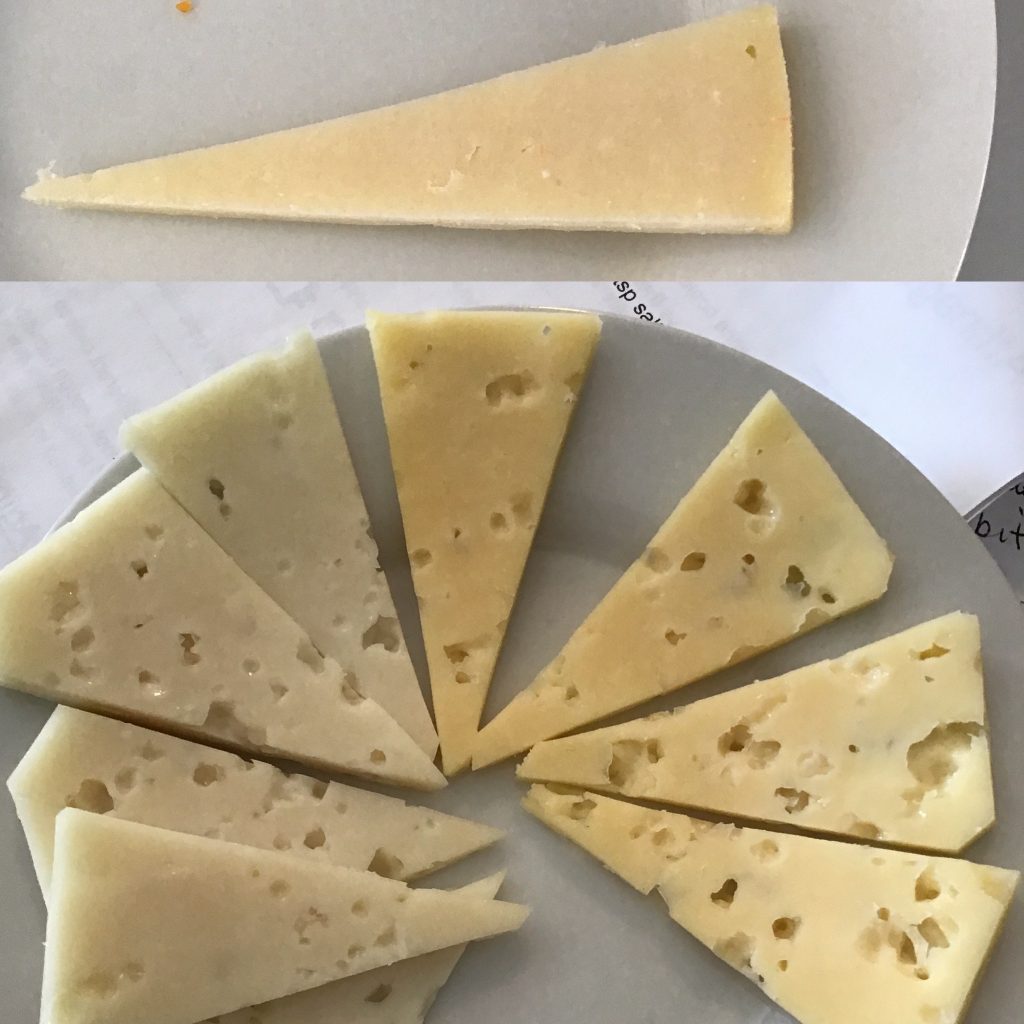 Haystack Smoked Cheddar and Jarlsberg recipe with goats milk and cows milk