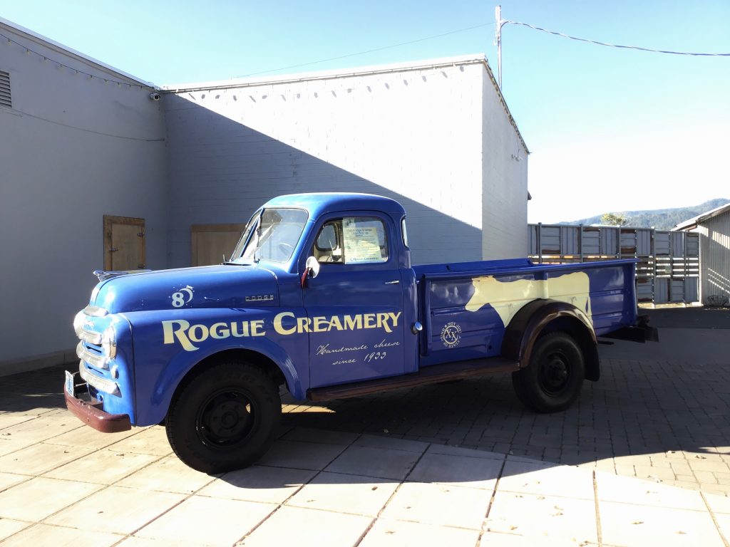 The Rogue Creamery pick up truck