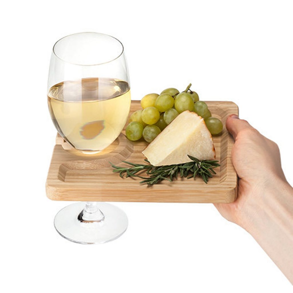 wine and cheese party plate