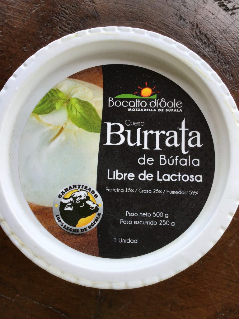 Burrata made here in Costa Rica