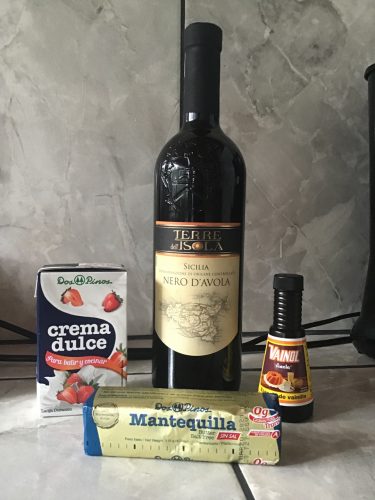 Nero d'Avola and other non chocolate ingredients