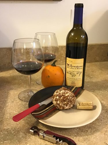 Yellowstone Winery and Grindys cheese ball