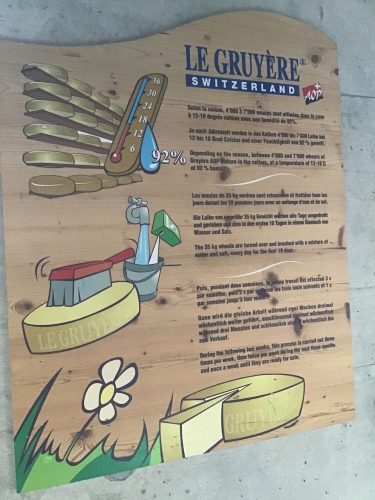 just one of the cool infographics at La Maison du Gruyere