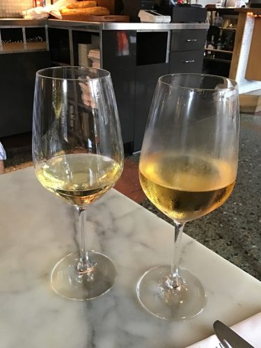 Soave on the left, Pecorino on the right