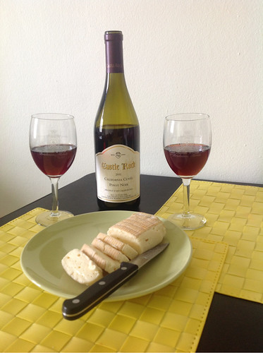 Pinot Noir and Pont L'évêque Cheese 1
