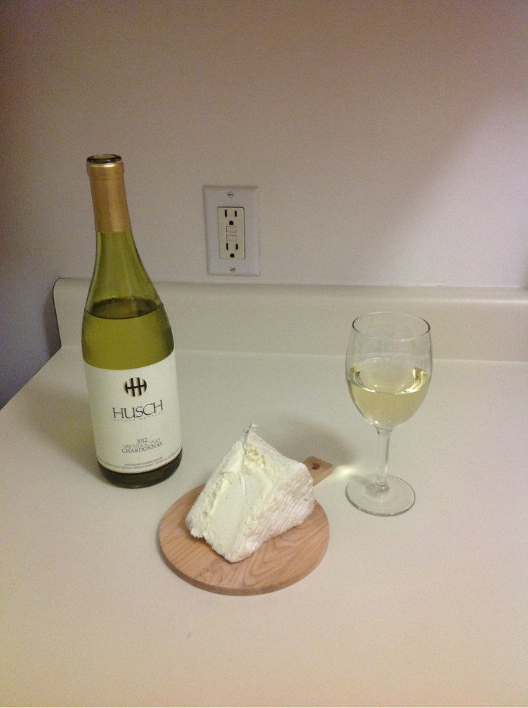 Chardonnay and Le Delice de Bourgogne Cheese 1