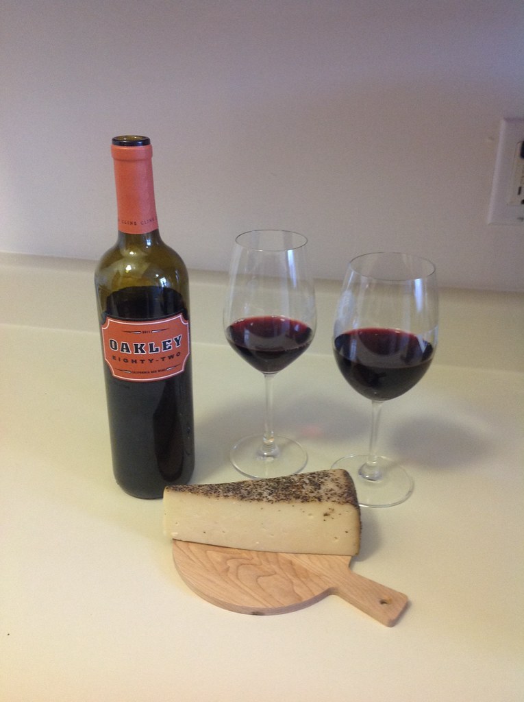 Cline Cellars Red Blend and Toscano Cheese with Black Pepper 3