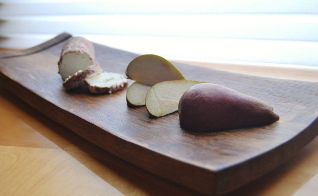 Wine Stave Cheese and Charcuterie Board