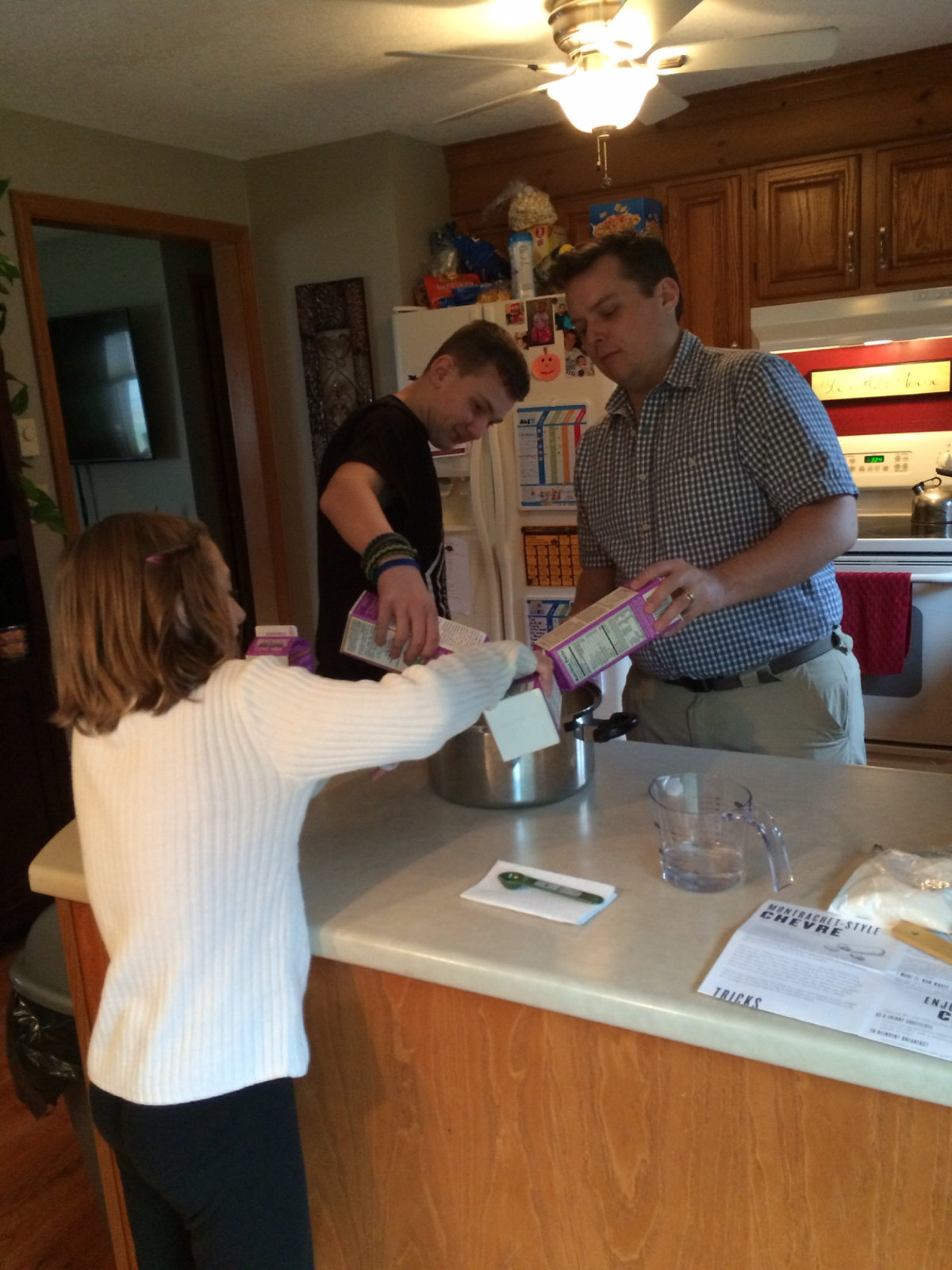 Making Goat Cheese with Lexi and Alex 4