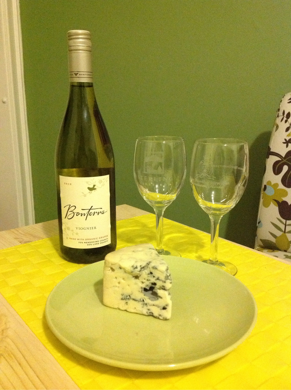 Viognier and Bailey Hazen Blue Cheese 1