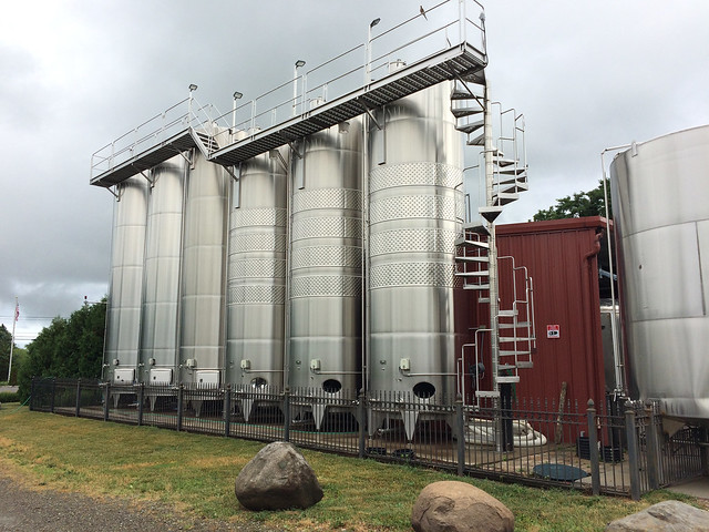 Johnson Estate Wine Holding Tanks