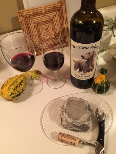 Dracaena Wines Cabernet Franc 2015 and Lazy Lady Farm Duet Cheese