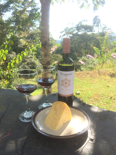 Stemmari Nero D'Avola and Monte Azul Monterrey cheese