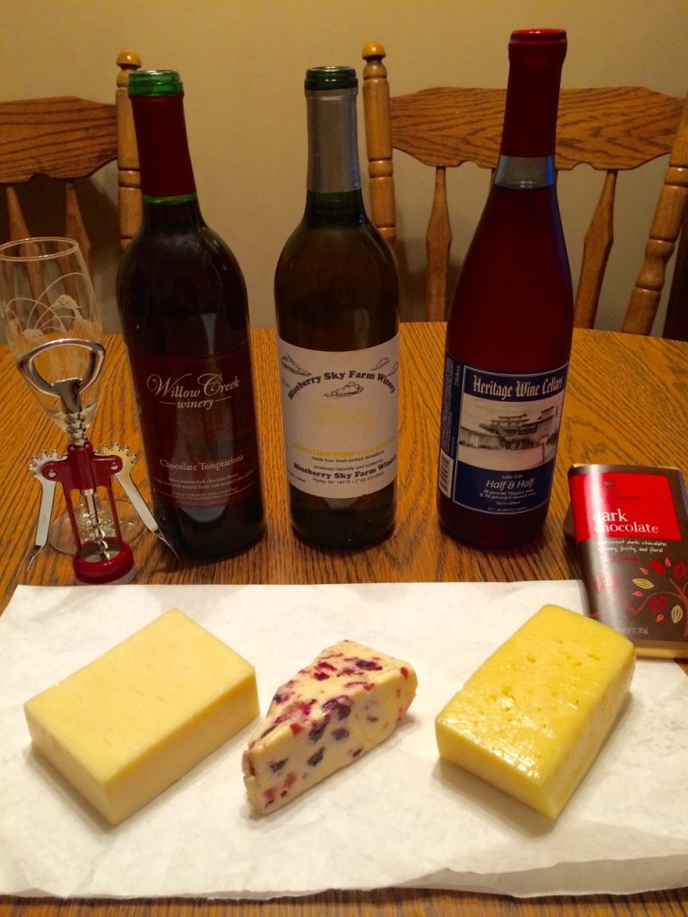 wine and cheese tasting at aunt kathys house