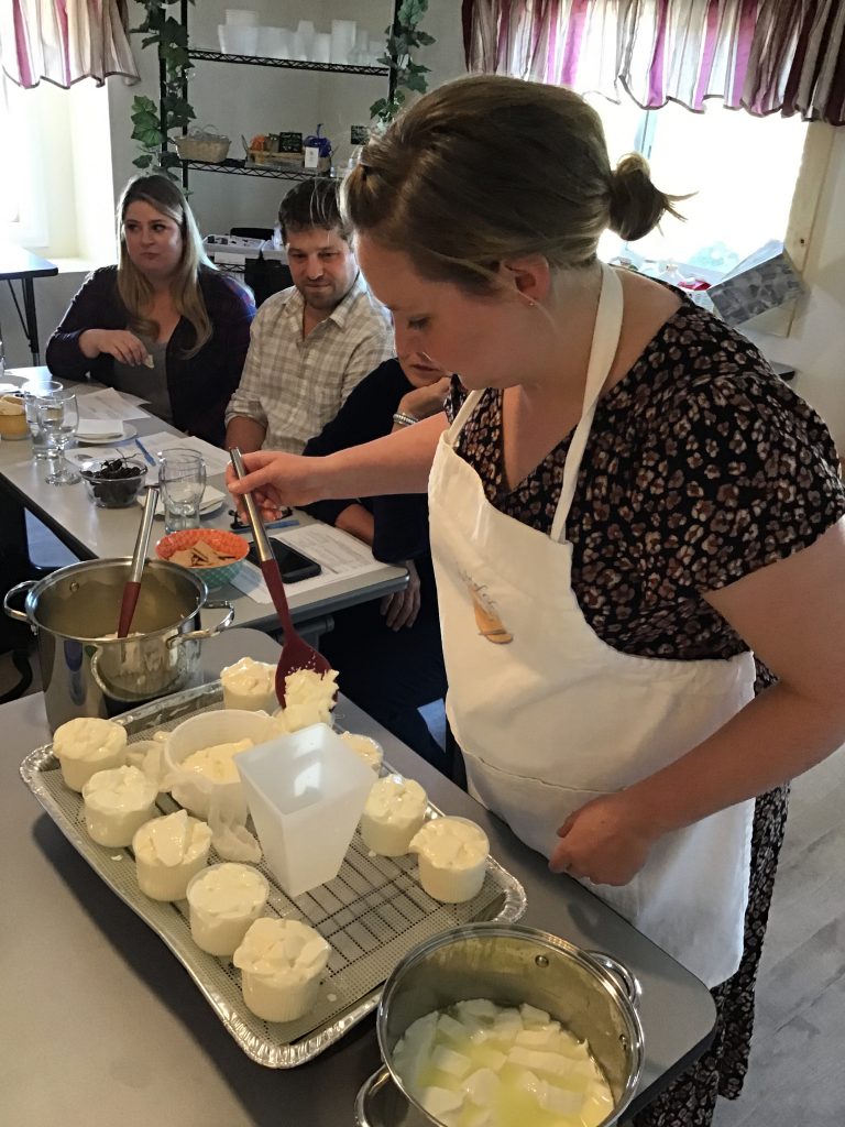 time to scoop and hoop our camembert curds at The Art of Cheese