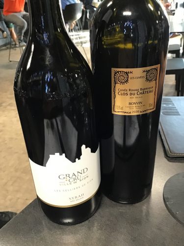 Grand Cru Ville de Sion Syrah and Cuvée Rouge Barrique Clos du Chateau