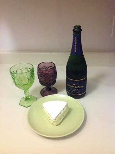 Mumm Sparkling Cuvée and Mushroom Triple Cream 1